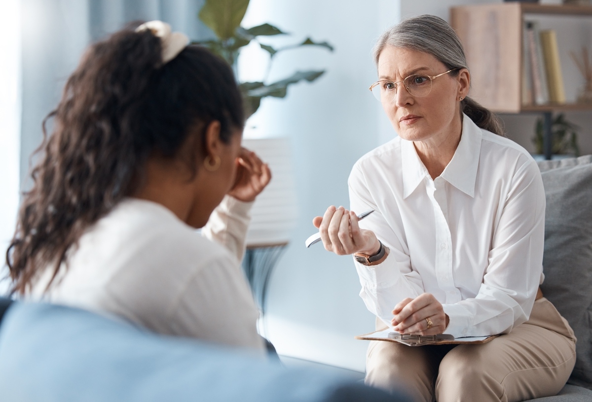 Provider consulting with a patient about Spravato treatment in Grand Prairie, TX